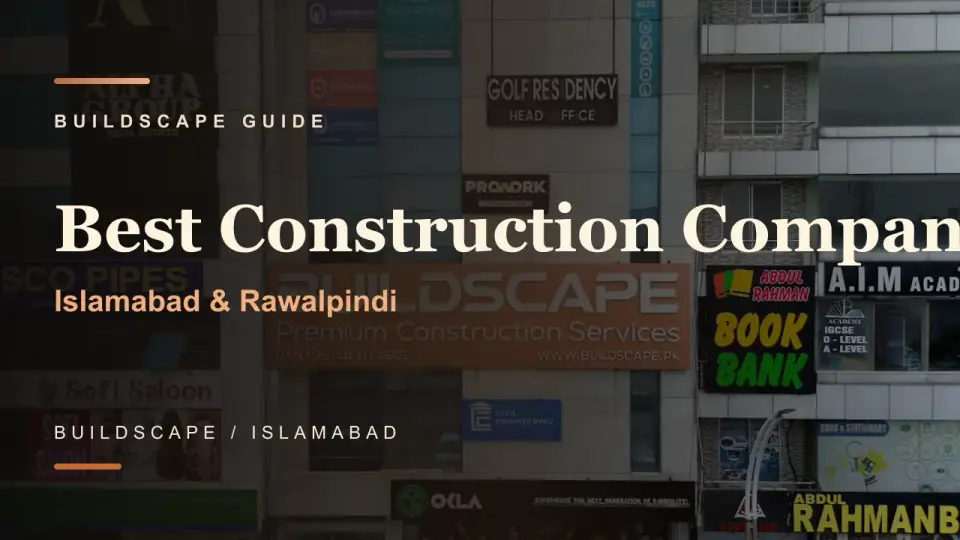 Buildscape best construction company guide cover for Islamabad and Rawalpindi