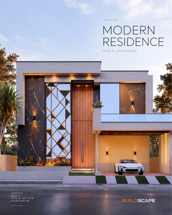 Contemporary Islamabad residence design evidence supplied by Buildscape