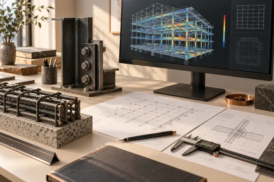 Concept illustration of engineering planning tools and technical review; AI-generated, not a project record