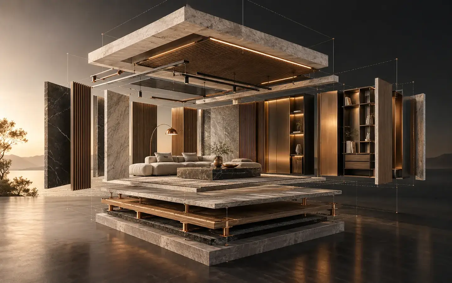interiors — AI-generated advanced technology concept illustration